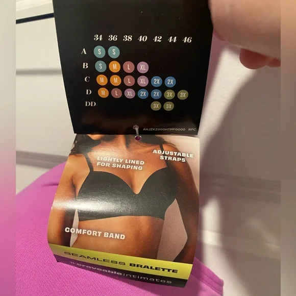 NWT Lot of 2 Hanes/Maidenform Comfort Bras, Sz. 2XL, Purple/Pink!! - Picture 5 of 13